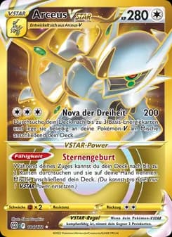 Arceus VSTAR card in German