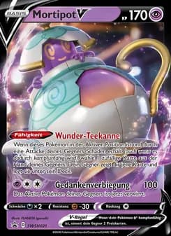 Mortipot V card in German