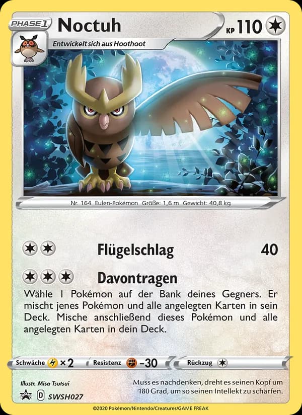 Noctuh card in German