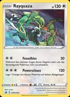 Rayquaza card in German