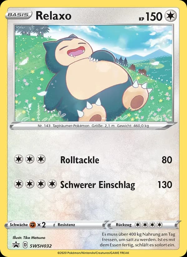 Relaxo card in German