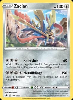 Zacian card in German