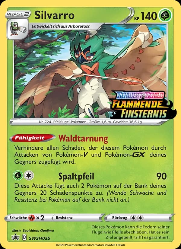 Silvarro card in German