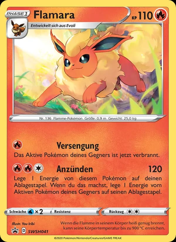 Flamara card in German