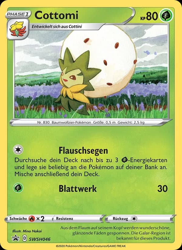 Cottomi card in German