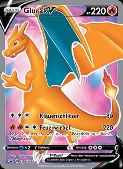 Glurak V card in German