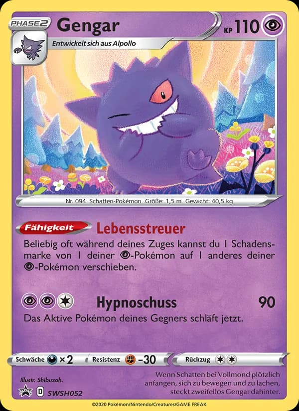 Gengar card in German