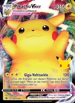 Pikachu VMAX card in German
