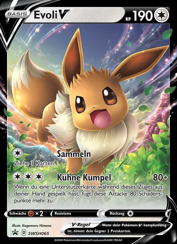 Evoli V card in German