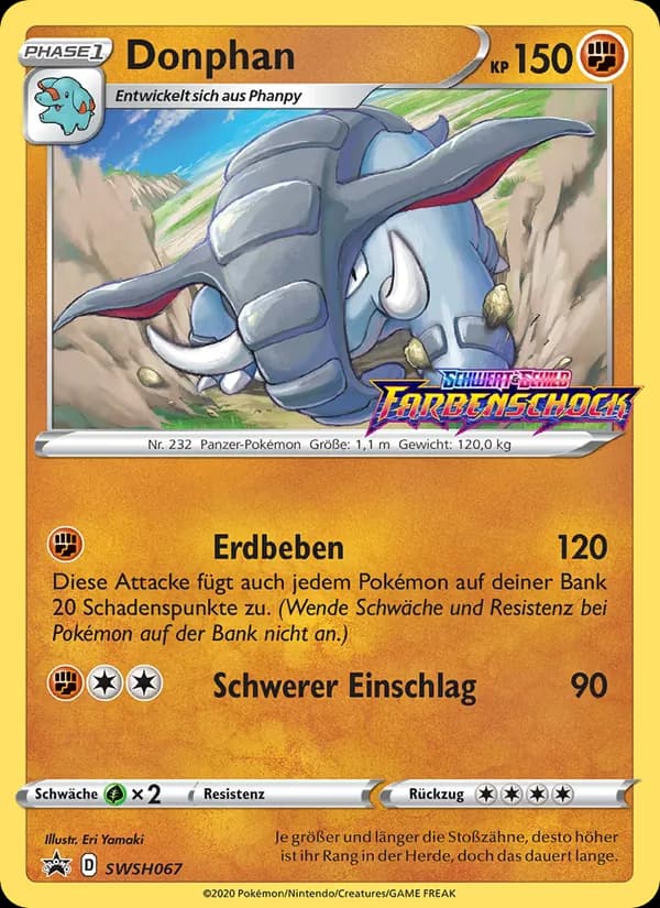 Donphan card in German