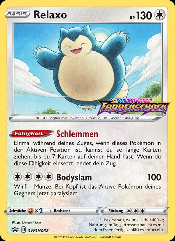 Relaxo card in German