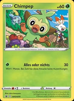 Chimpep card in German