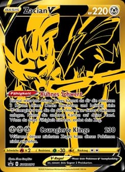Zacian V card in German