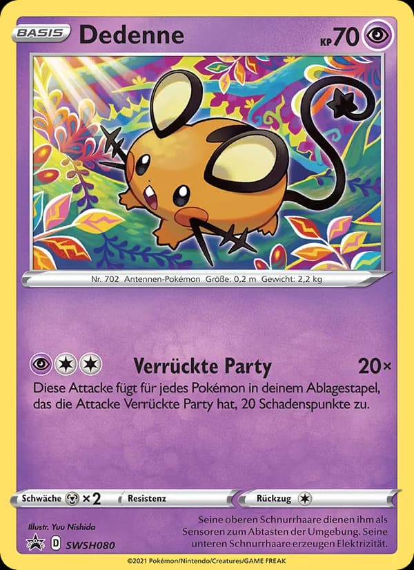 Dedenne card in German