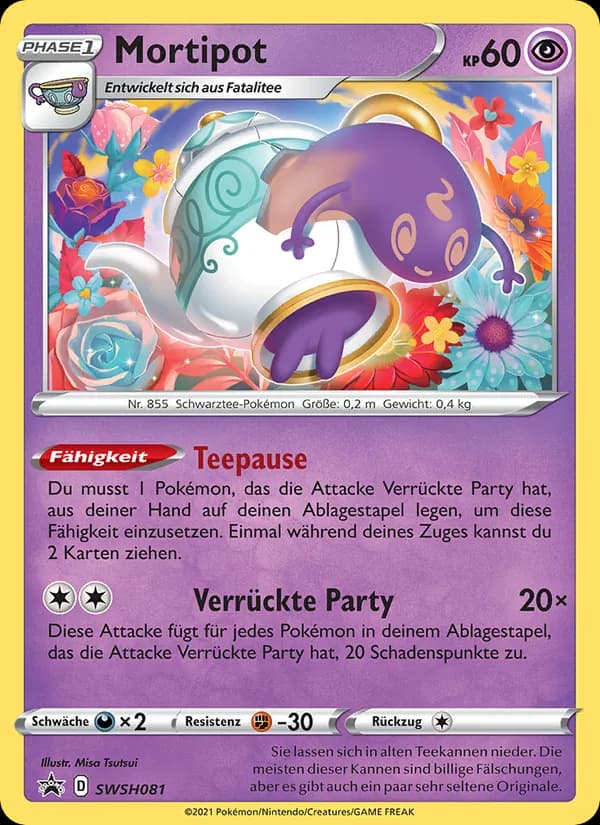 Mortipot card in German