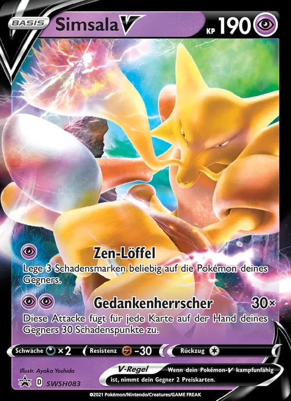Simsala V card in German