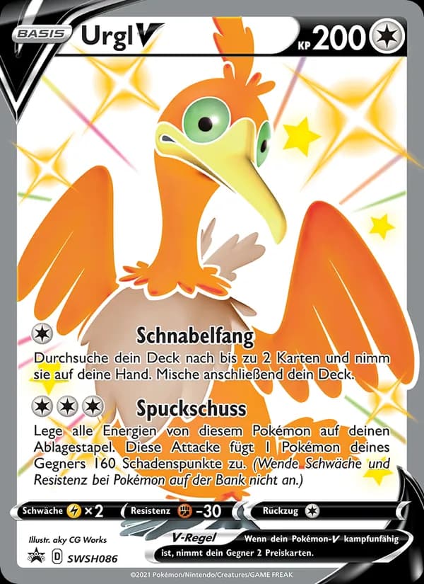 Urgl V card in German