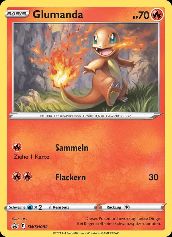 Glumanda card in German