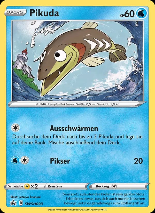 Pikuda card in German