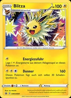 Blitza card in German