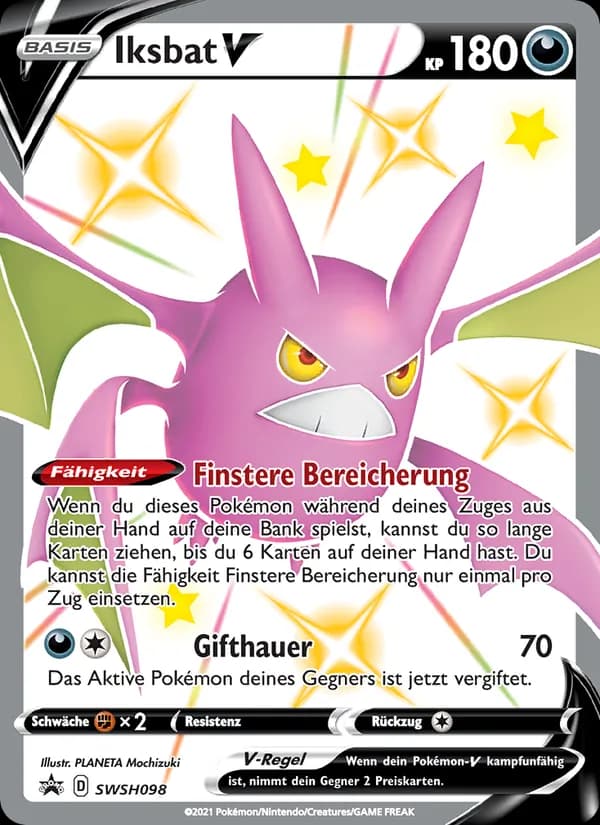 Iksbat V card in German