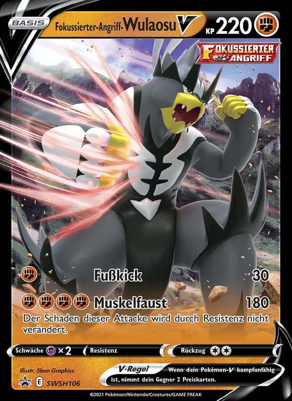 Fokussierter-Angriff-Wulaosu V card in German