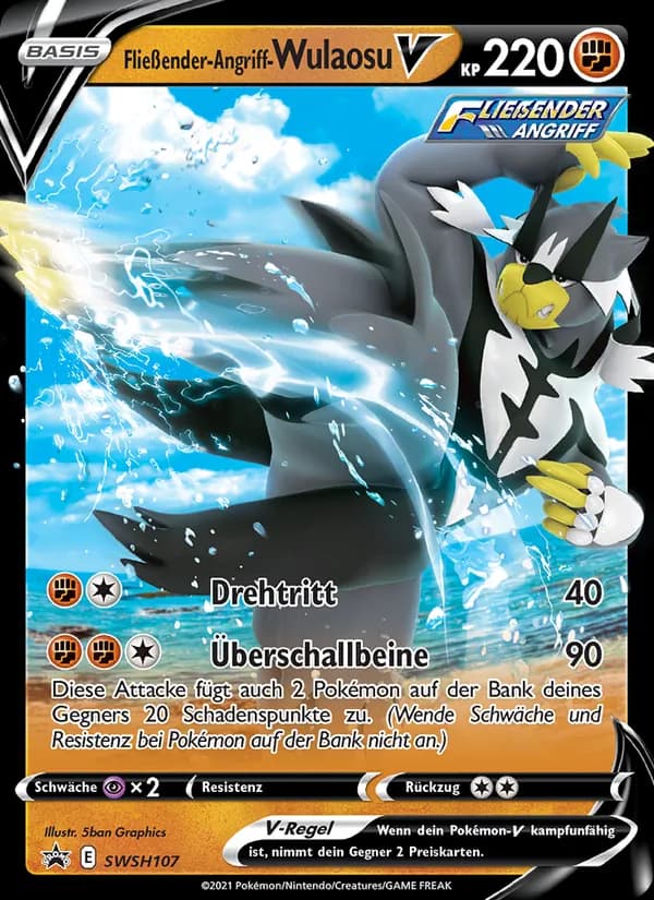 Fließender-Angriff-Wulaosu V card in German