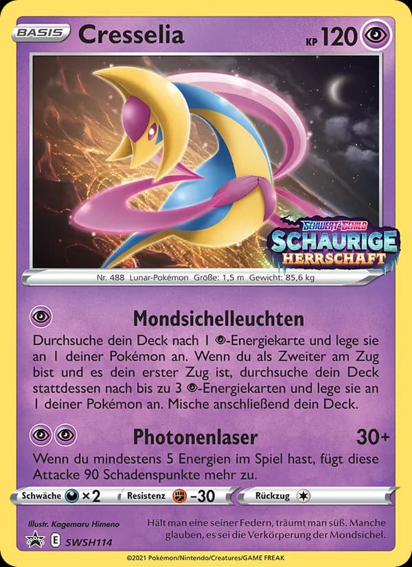 Cresselia card in German