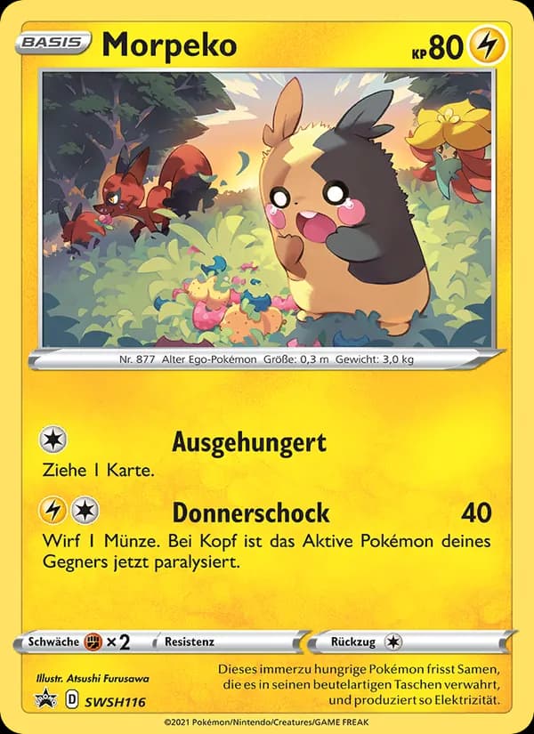 Morpeko card in German