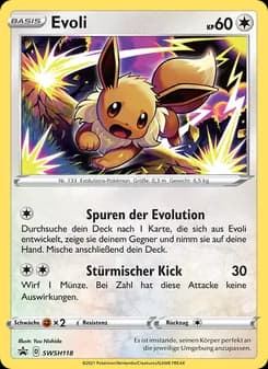 Evoli card in German