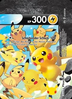Pikachu V-UNION card in German