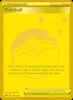 Pokéball card in German