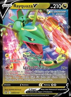 Rayquaza V card in German