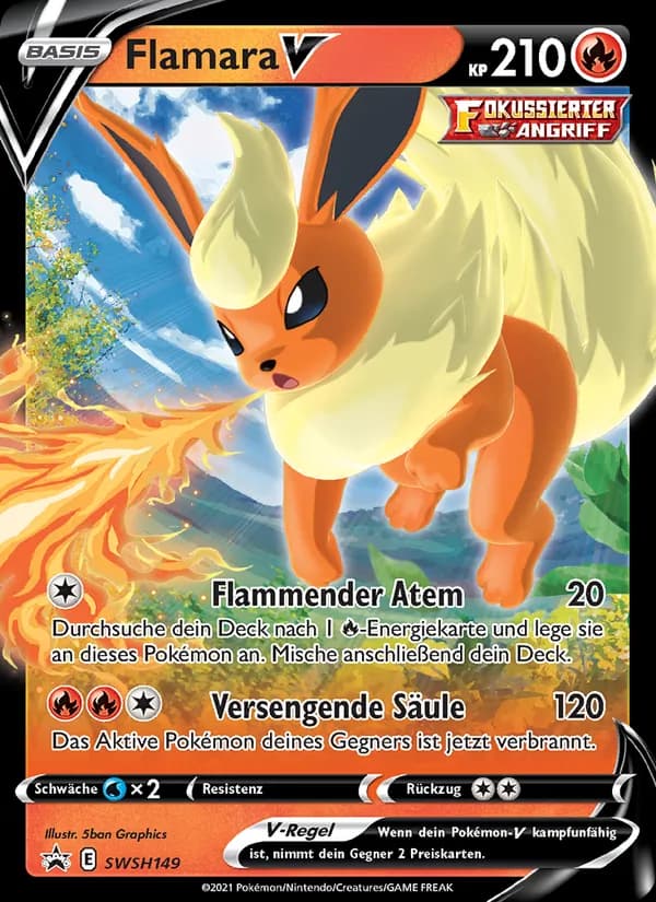 Flamara V card in German