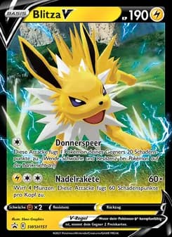 Blitza V card in German