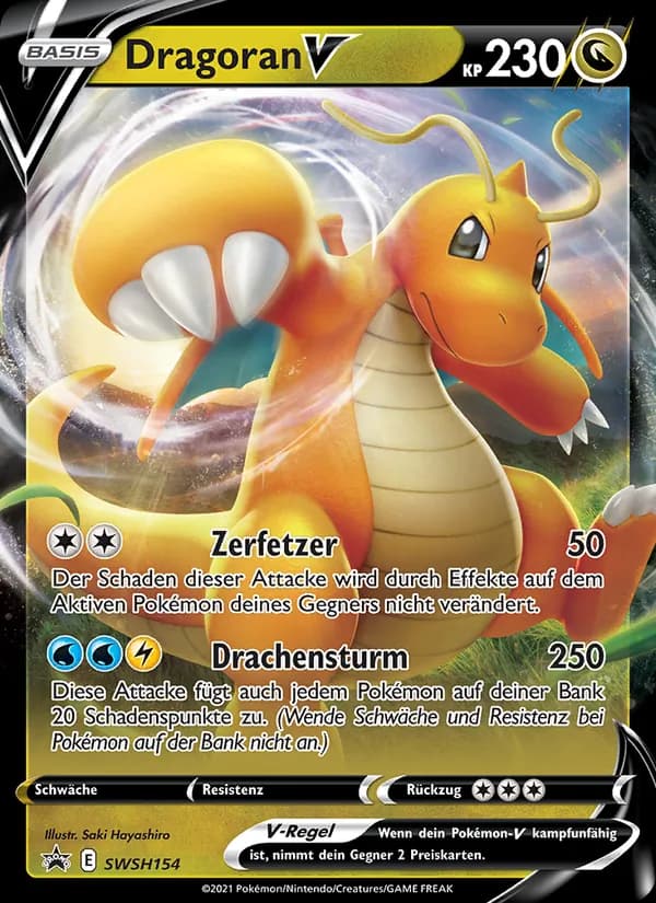 Dragoran V card in German