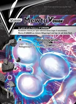 Mewtu V-UNION card in German