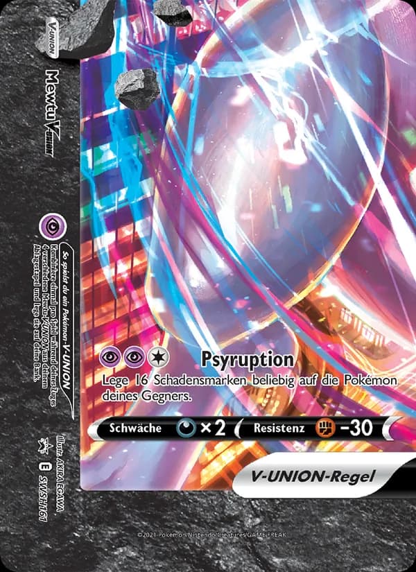 Mewtu V-UNION card in German