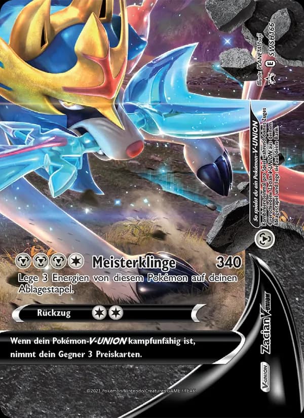 Zacian V-UNION card in German