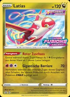 Latias card in German