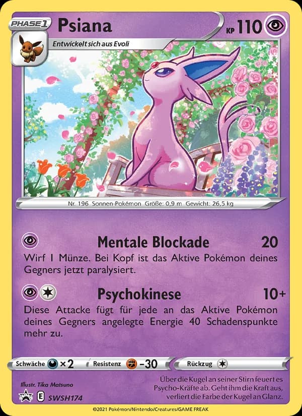 Psiana card in German