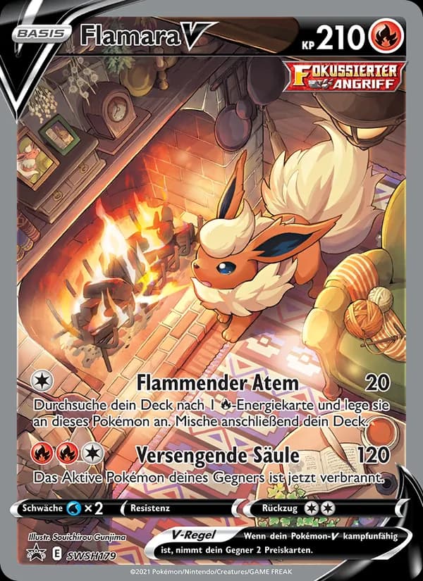 Flamara V card in German