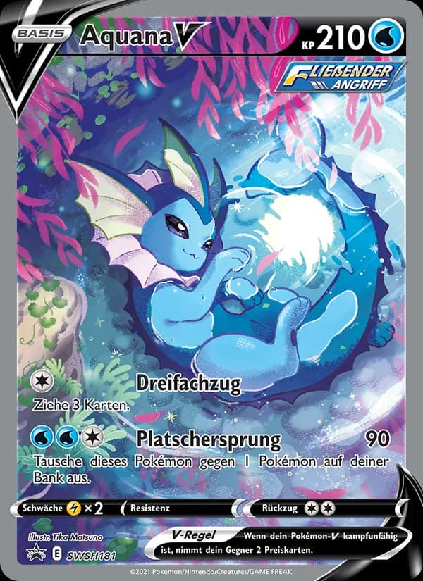 Aquana V card in German