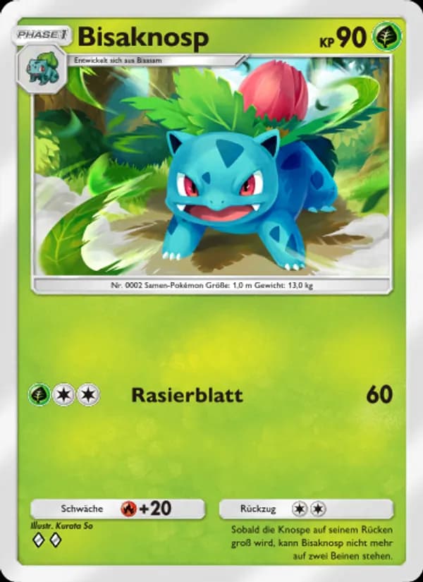 Bisaknosp card in German
