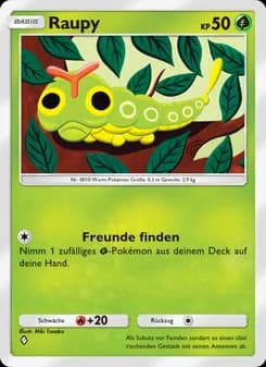 Raupy card in German