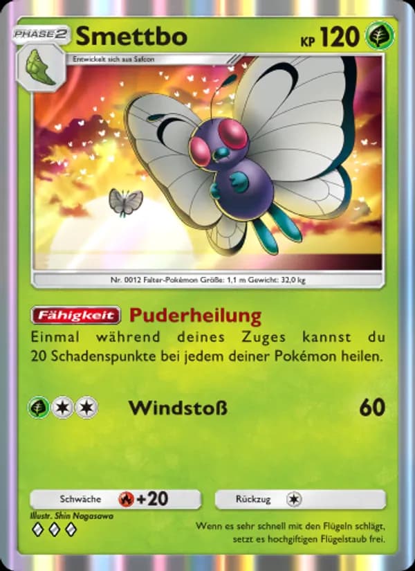 Smettbo card in German