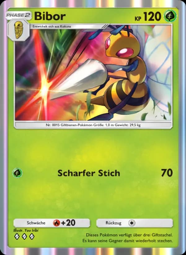 Bibor card in German