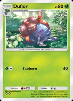 Duflor card in German