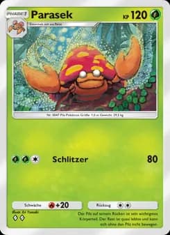 Parasek card in German