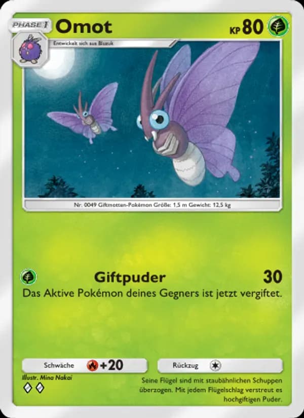 Omot card in German
